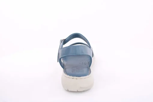 PETER ERIKSON Damen Sandale Leder Comfort- Fußbett blau, schwarz S13 231521