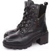PETER ERIKSON Damen Schnürboots Stiefelette Leder Blockabsatz schwarz S23 ARIELA-GR-2316