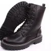 PETER ERIKSON Damen Schnürstiefel Schnürung und Reißverschluss in SCHWARZ mit Warmfutter 18650-Y22002