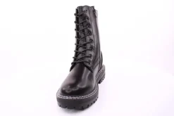 PETER ERIKSON Damen Schnürstiefel Schnürung und Reißverschluss in SCHWARZ mit Warmfutter 18650-Y22002