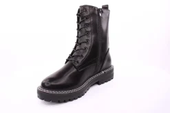 PETER ERIKSON Damen Schnürstiefel Schnürung und Reißverschluss in SCHWARZ mit Warmfutter 18650-Y22002