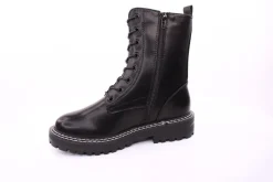 PETER ERIKSON Damen Schnürstiefel Schnürung und Reißverschluss in SCHWARZ mit Warmfutter 18650-Y22002