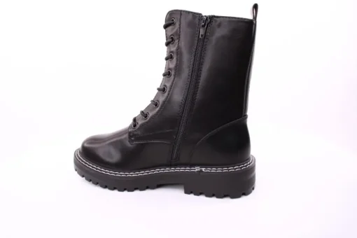 PETER ERIKSON Damen Schnürstiefel Schnürung und Reißverschluss in SCHWARZ mit Warmfutter 18650-Y22002
