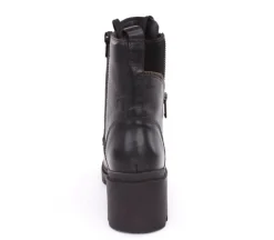 PETER ERIKSON Damen Schnürboots Stiefelette Leder Blockabsatz schwarz S23 ARIELA-GR-2316
