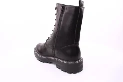 PETER ERIKSON Damen Schnürstiefel Schnürung und Reißverschluss in SCHWARZ mit Warmfutter 18650-Y22002