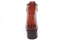 PETER ERIKSON Damen Schnürboots Schnürstiefelette Leder Schnürsenkelschmuck braun S23 DARYA-2320