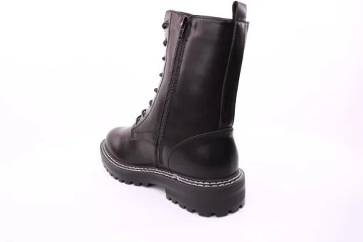 PETER ERIKSON Damen Schnürstiefel Schnürung und Reißverschluss in SCHWARZ mit Warmfutter 18650-Y22002