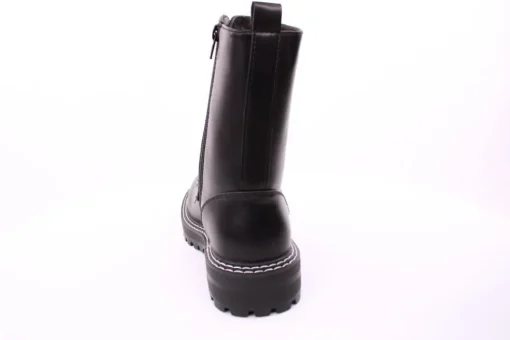 PETER ERIKSON Damen Schnürstiefel Schnürung und Reißverschluss in SCHWARZ mit Warmfutter 18650-Y22002