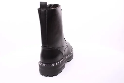 PETER ERIKSON Damen Schnürstiefel Schnürung und Reißverschluss in SCHWARZ mit Warmfutter 18650-Y22002
