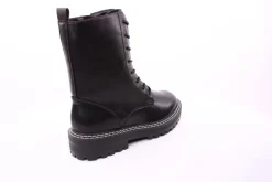 PETER ERIKSON Damen Schnürstiefel Schnürung und Reißverschluss in SCHWARZ mit Warmfutter 18650-Y22002