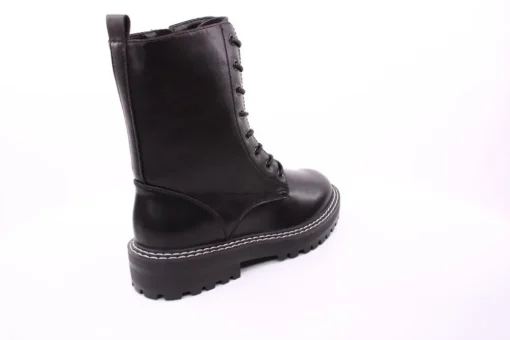PETER ERIKSON Damen Schnürstiefel Schnürung und Reißverschluss in SCHWARZ mit Warmfutter 18650-Y22002