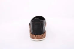 PETER ERIKSON Damen Slipper Leder Wechselfußbett weiß, blau, schwarz S14 241734