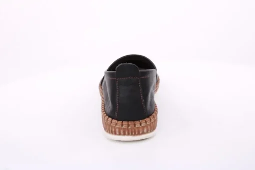 PETER ERIKSON Damen Slipper Leder Wechselfußbett weiß, blau, schwarz S14 241734