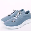 PETER ERIKSON Damen Sneaker Leder Wechsel- Fußbett blau, weiß S14 241861