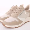 PETER ERIKSON Damen Sneaker Wechselfußbett Materialmix beige S14 12806-Y23017