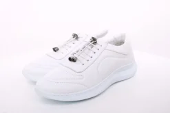 PETER ERIKSON Damen Sneaker Leder Wechsel- Fußbett blau, weiß S14 241861