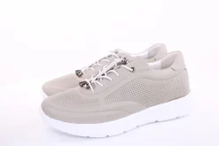 PETER ERIKSON Damen Sneaker Leder Wechsel- Fußbett gelb, grau S13 231508