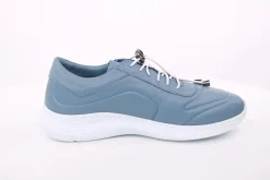 PETER ERIKSON Damen Sneaker Leder Wechsel- Fußbett blau, weiß S14 241861