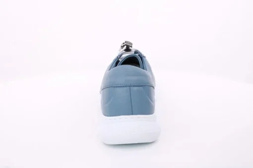 PETER ERIKSON Damen Sneaker Leder Wechsel- Fußbett blau, weiß S14 241861
