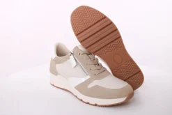 PETER ERIKSON Damen Sneaker Wechselfußbett Materialmix beige S14 12806-Y23017