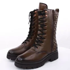 PETER ERIKSON Damen Stiefel Schnürstiefel Leder grün S23 LANA-2331