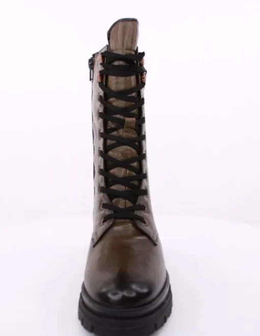 PETER ERIKSON Damen Stiefel Schnürstiefel Leder grün S23 LANA-2331