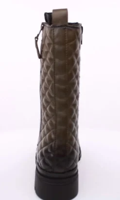 PETER ERIKSON Damen Stiefel Schnürstiefel Leder grün S23 LANA-2331