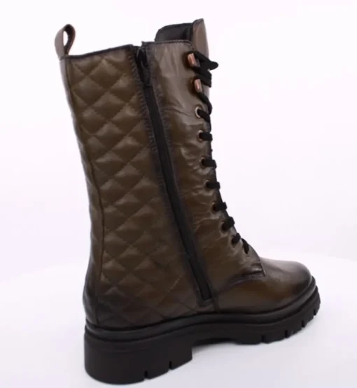 PETER ERIKSON Damen Stiefel Schnürstiefel Leder grün S23 LANA-2331