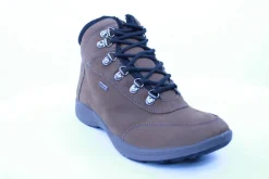 PETER ERIKSON Herren Boot Leder Extraweit Schnürung und Reißverschluss in PEANUT mit Warmfutter FLEXI-05A TEX