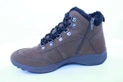 PETER ERIKSON Herren Boot Leder Extraweit Schnürung und Reißverschluss in PEANUT mit Warmfutter FLEXI-05A TEX