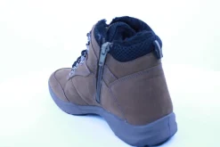 PETER ERIKSON Herren Boot Leder Extraweit Schnürung und Reißverschluss in PEANUT mit Warmfutter FLEXI-05A TEX