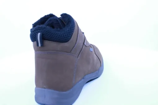 PETER ERIKSON Herren Boot Leder Extraweit Schnürung und Reißverschluss in PEANUT mit Warmfutter FLEXI-05A TEX