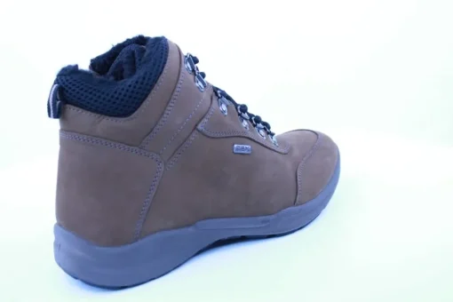 PETER ERIKSON Herren Boot Leder Extraweit Schnürung und Reißverschluss in PEANUT mit Warmfutter FLEXI-05A TEX