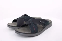 PETER ERIKSON Herren Pantolette Leder blau S14  Thar-03