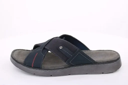 PETER ERIKSON Herren Pantolette Leder blau S14  Thar-03
