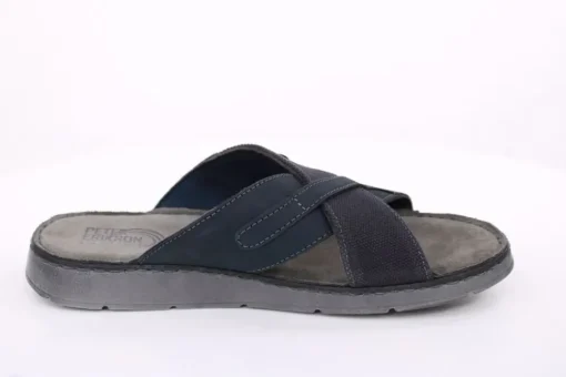 PETER ERIKSON Herren Pantolette Leder blau S14  Thar-03