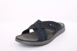 PETER ERIKSON Herren Pantolette Leder blau S14  Thar-03