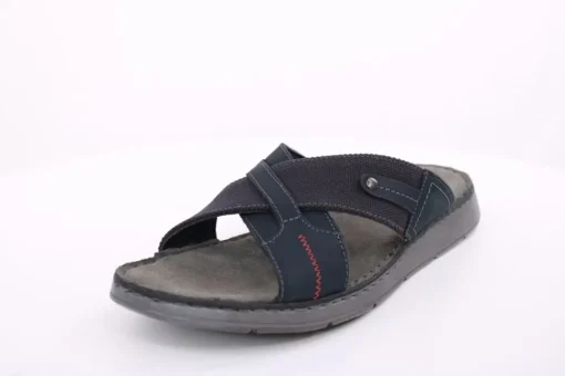 PETER ERIKSON Herren Pantolette Leder blau S14  Thar-03