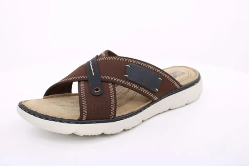 PETER ERIKSON Herren Pantolette Leder braun S14 K-0028-111