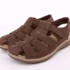 PETER ERIKSON Herren Sandale Schuhspitze geschlossen Leder braun S14 AR-52