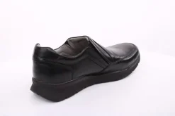 PETER ERIKSON Herren Slipper Leder Wechselfußbett klassisch schwarz S14 DN-55