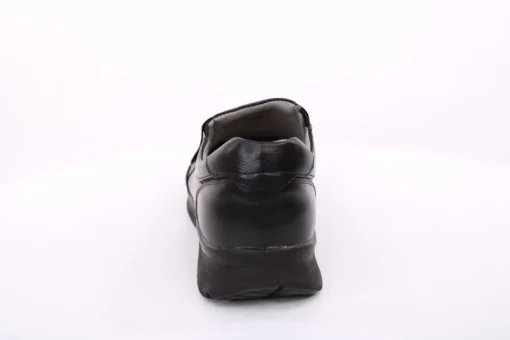 PETER ERIKSON Herren Slipper Leder Wechselfußbett klassisch schwarz S14 DN-55