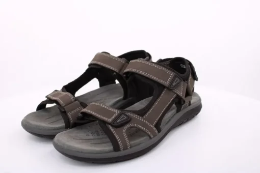 PETER ERIKSON Herren Trekkingsandale Leder grau S14 AR-75