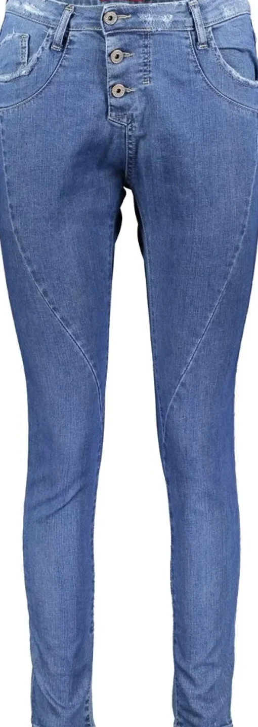 Please P78A Jeans Boyfriend Knopfleiste blau P78A_BQ2N3Q