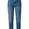 QS designed by 7/8 Jeans destroyed Details relaxed Fit blau S12  2115844
