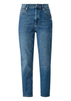 QS designed by 7/8 Jeans destroyed Details relaxed Fit blau S12  2115844