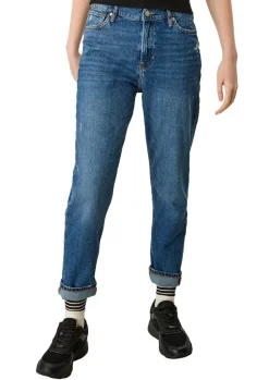 QS designed by 7/8 Jeans destroyed Details relaxed Fit blau S12  2115844