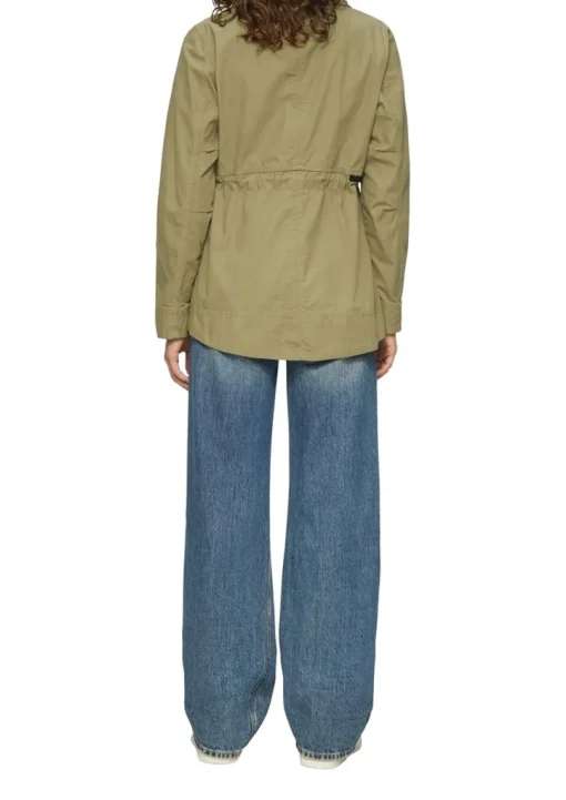 QS designed by Baumwolljacke mit Tunnelzug in Taille grün S15 2155487