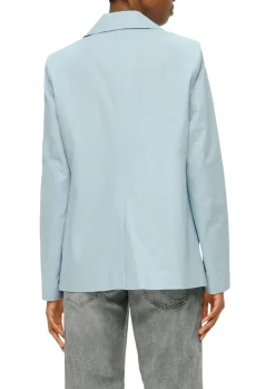 QS designed by Blazer aus Leinenmix blau S15 2143849