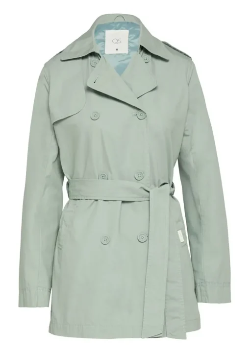 QS designed by kurzer Trenchcoat mit Gürtel  S15 2159450